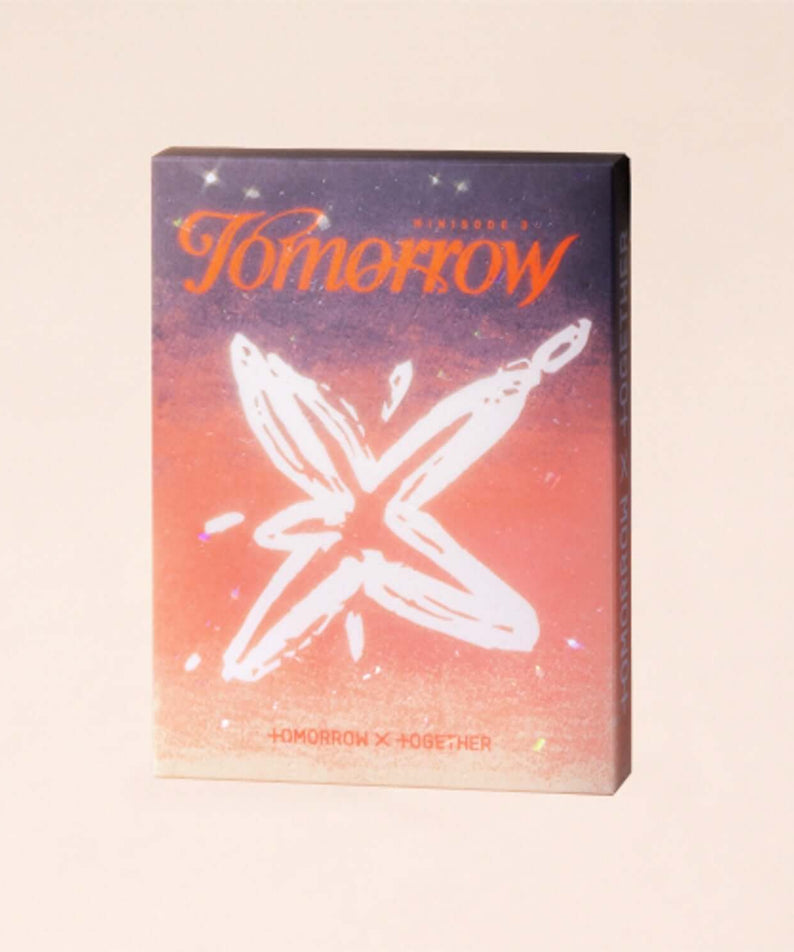 TXT - [minisode 3 TOMORROW] (Light Ver.) (Random 1 of 5) - Album Kpop, boîtier « Tomorrow » visuel coloré, style TXT