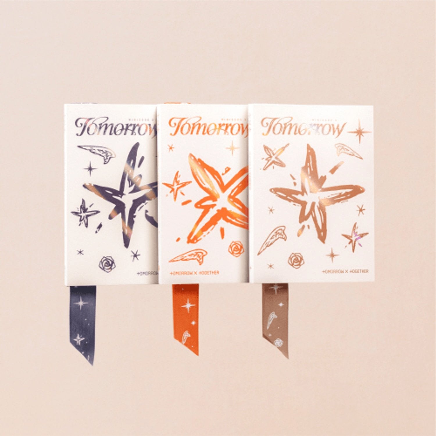 TXT - [minisode 3 TOMORROW] (Set of 3) - Album Kpop : coffret de 3 versions, couvertures “Tomorrow” sur fond clair