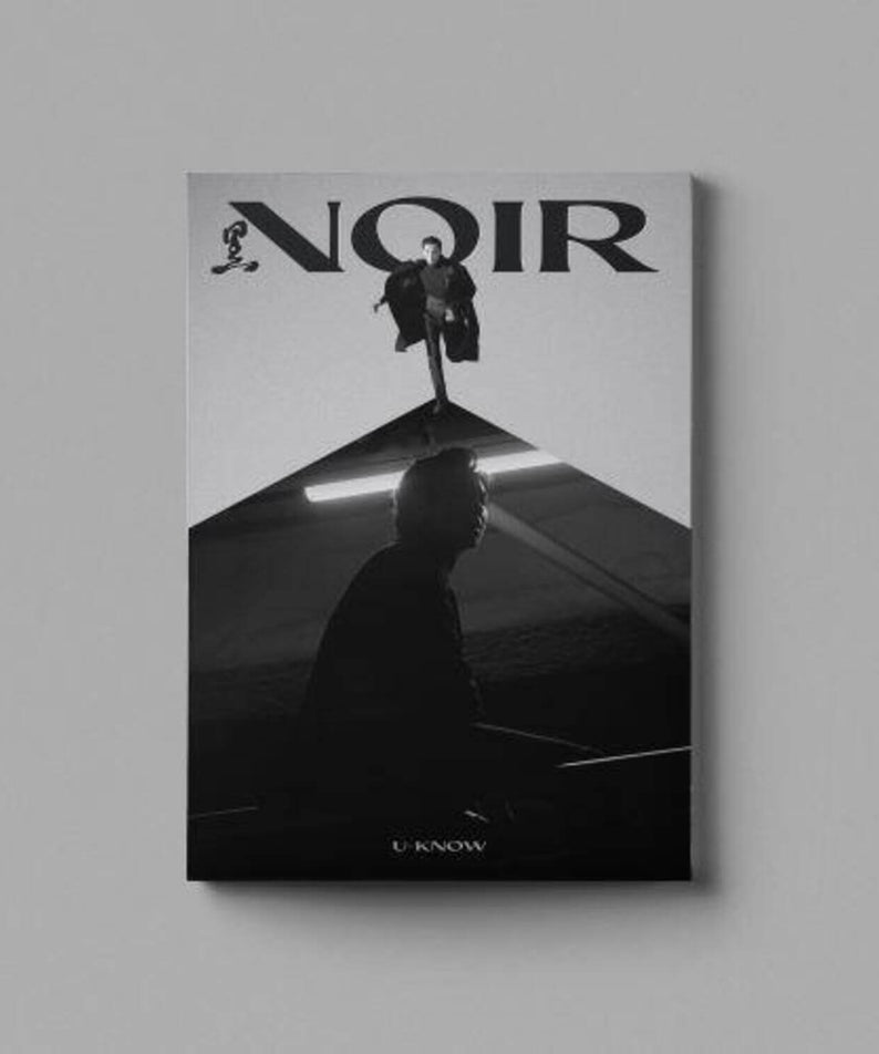 U-KNOW YUNHO - 2nd Album [NOIR] Crank In ver. - Album Kpop : couverture noire avec concept visuel U-KNOW sur fond clair