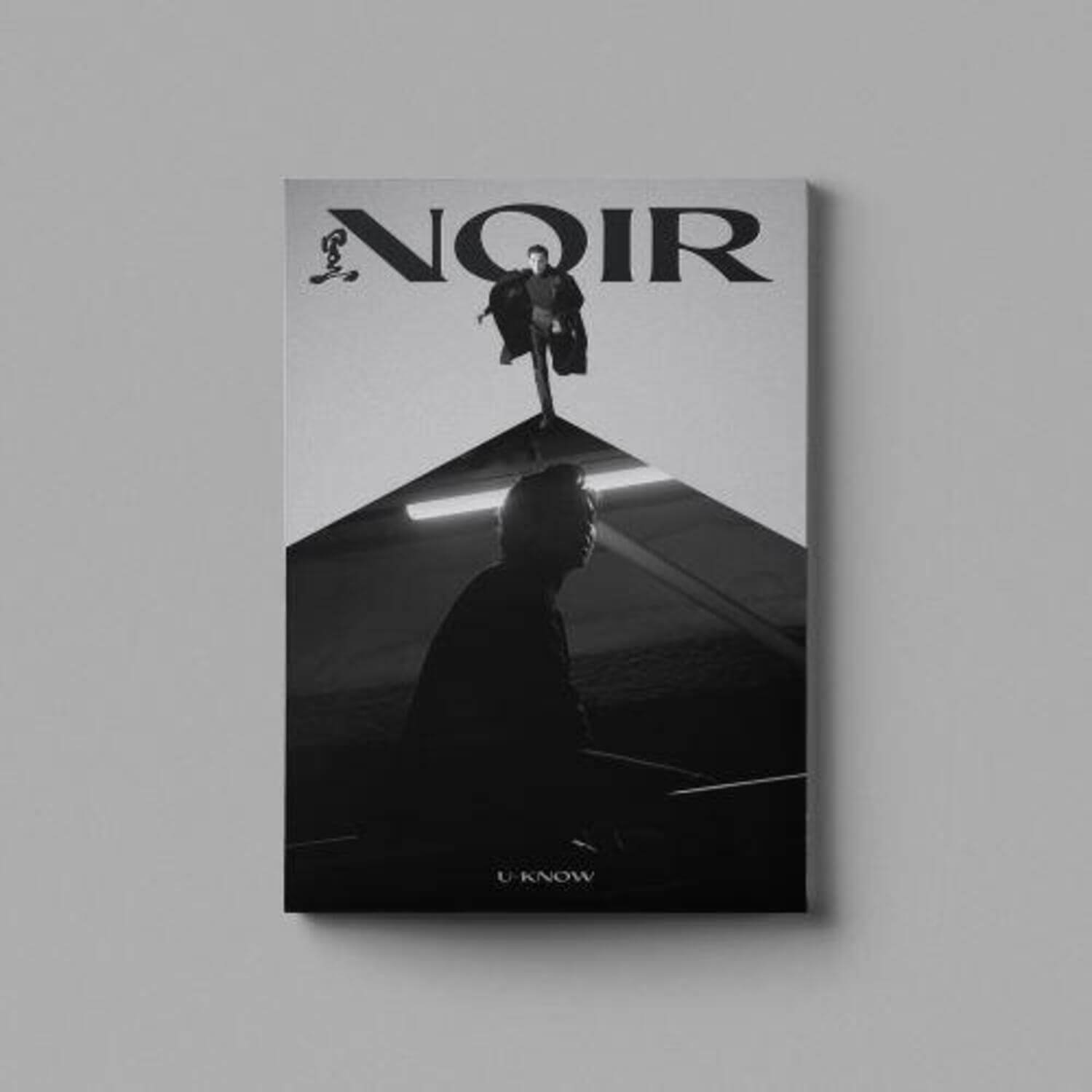 U-KNOW YUNHO - 2nd Album [NOIR] Crank In ver. - Album Kpop : couverture noire avec concept visuel U-KNOW sur fond clair