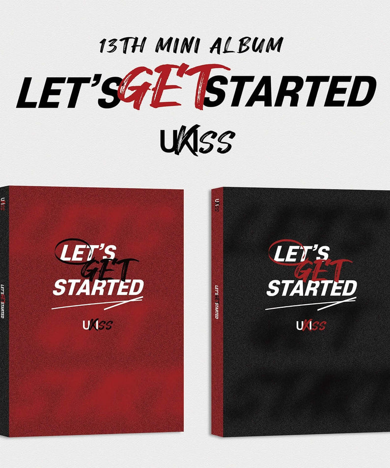 UKISS - 13th Album [LET’S GET STARTED] (Flash ver. / Shadow ver.) (Random) - Album Kpop, jaquettes flash & shadow