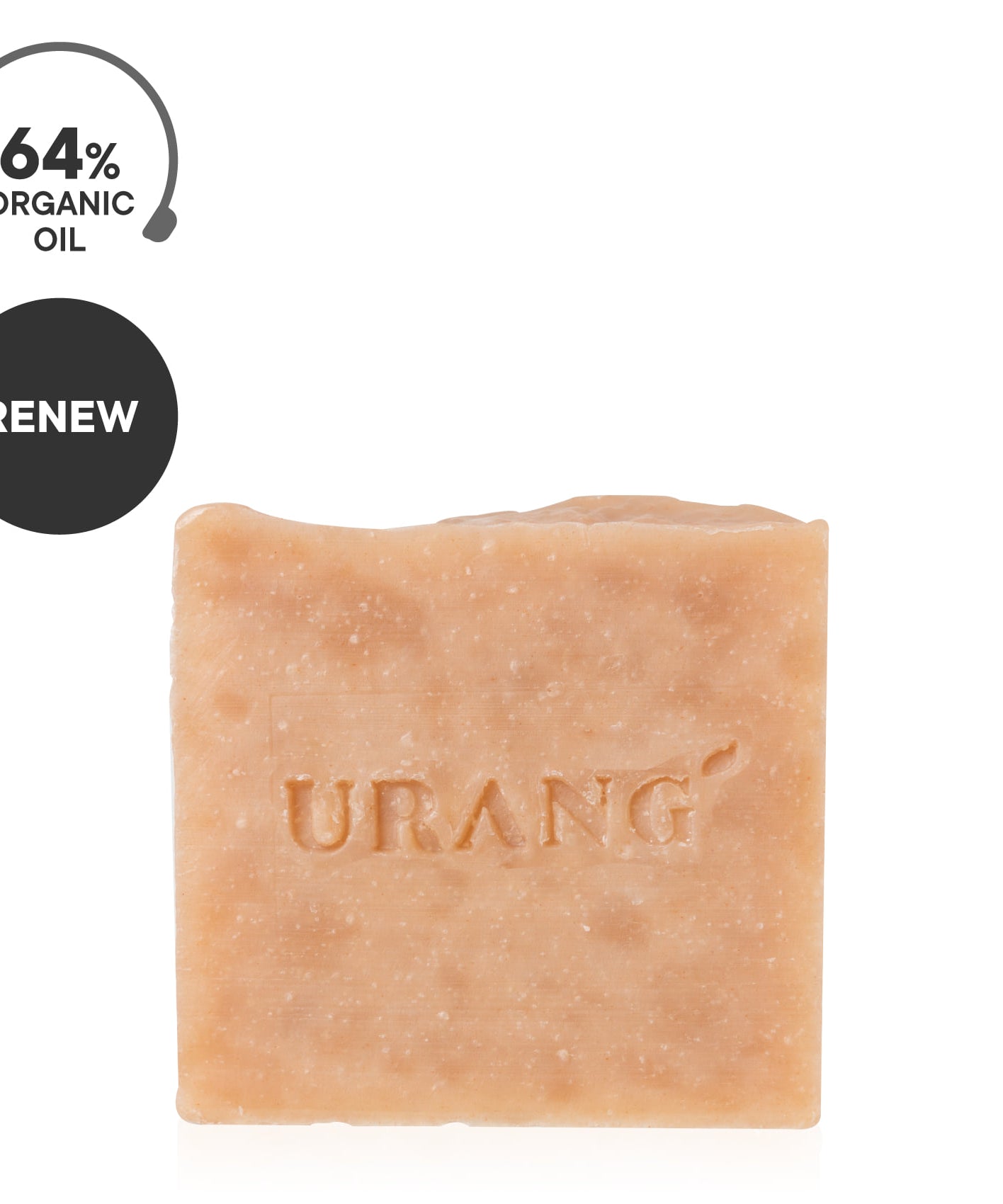 Savon artisanal URANG Rose Garden CP avec 64% d'huile organique, idéal pour renouveler et revitaliser la peau.