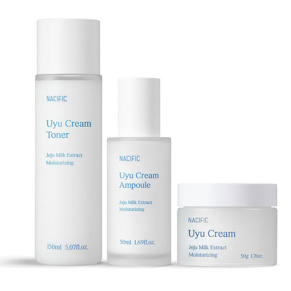 NACIFIC Uyu Cream Set Of 3 (Cream+Ampoule+Toner) disponible sur Ma petite Coree, ton Eshop 100% K-beauty en direct de Seoul