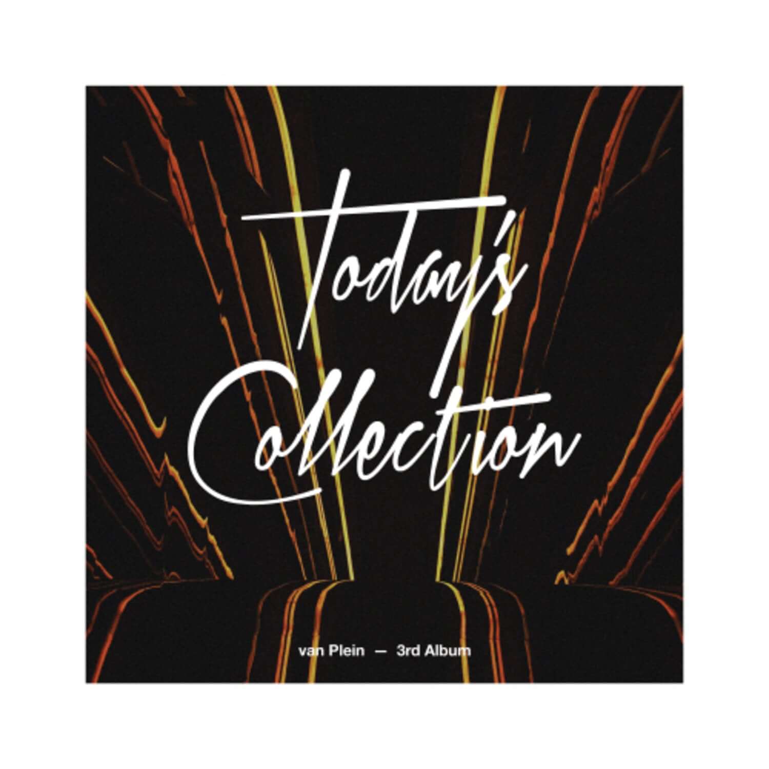 VAN PLEIN - 3rd Album [TODAY'S COLLECTION] - Album Kpop : pochette noire “Today’s Collection” avec lignes orange, style K-pop