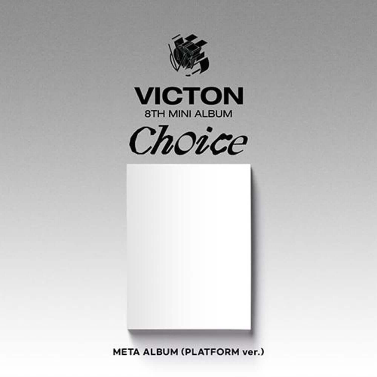 VICTON - 8th Mini Album [Choice] (Platform ver.) - Album Kpop, couverture “Choice” VICTON, fond gris et logo