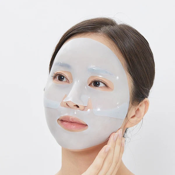 VT COSMETICS PDRN Hydrogel Mask 4 Pack : masque hydrogel PDRN sur visage, marque VT COSMETICS, application beauté.