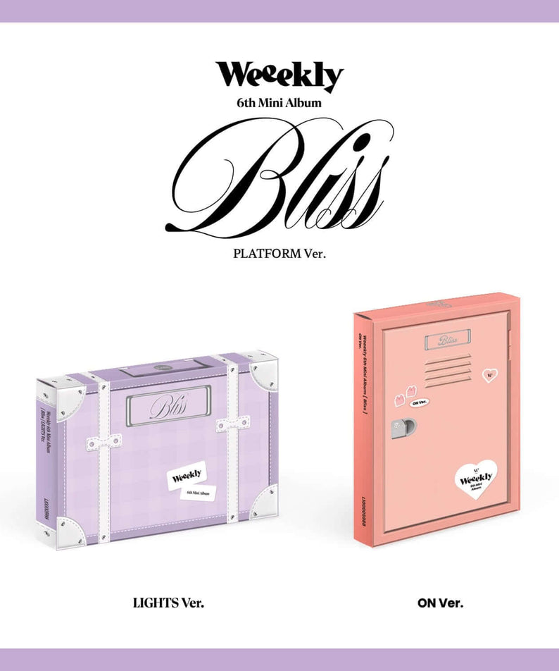WEEEKLY - 6th Mini Album [Bliss] (Platform Ver.) (Random) - Album Kpop : coffret photo WEEEKLY, versions Platform/On sur fond clair.