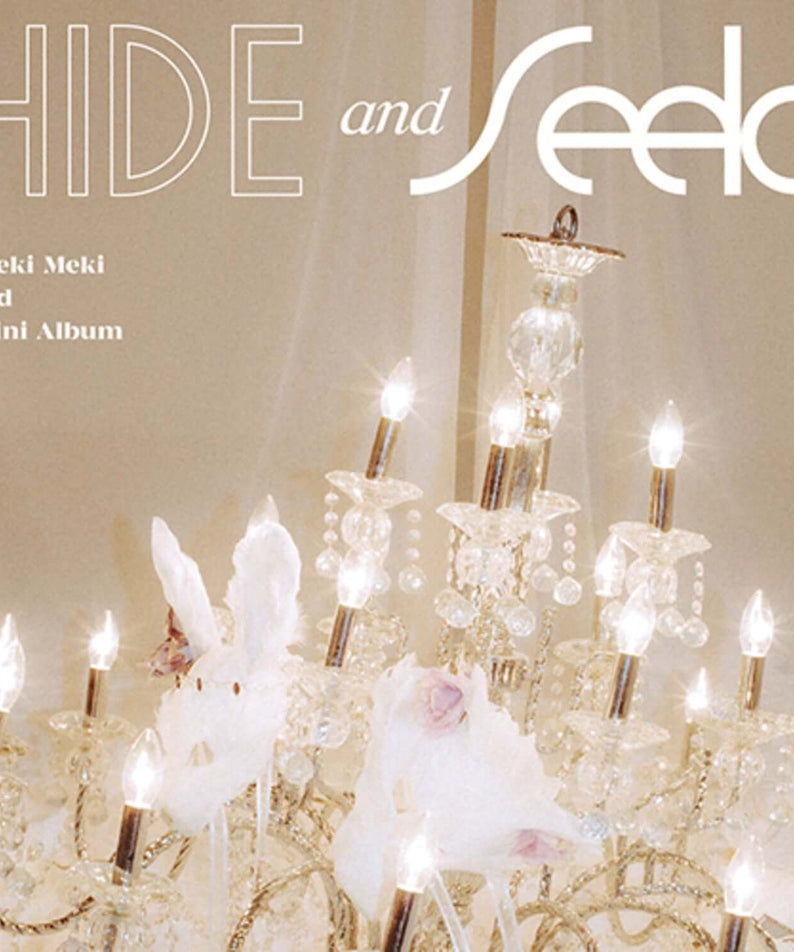 WEKI MEKI - [HIDE AND SEEK] (SEEK VER.) - Album Kpop : couverture avec chandeliers, bougies et décor lumineux, Weki Meki