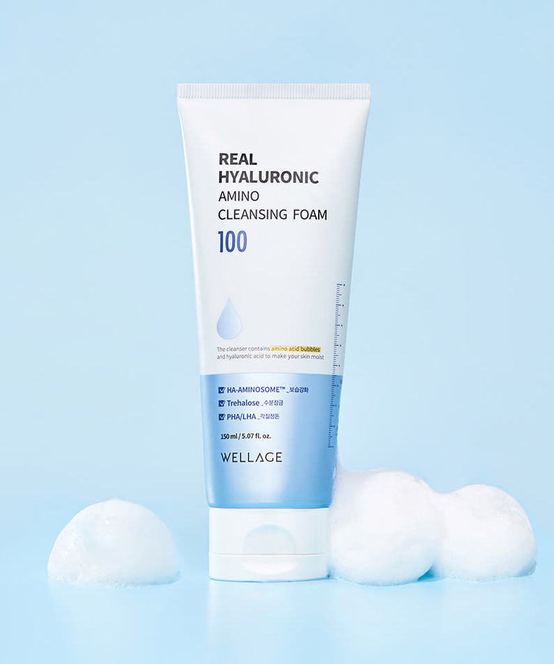 WELLAGE  Real Hyaluronic Amino Cleansing Foam 150ml
