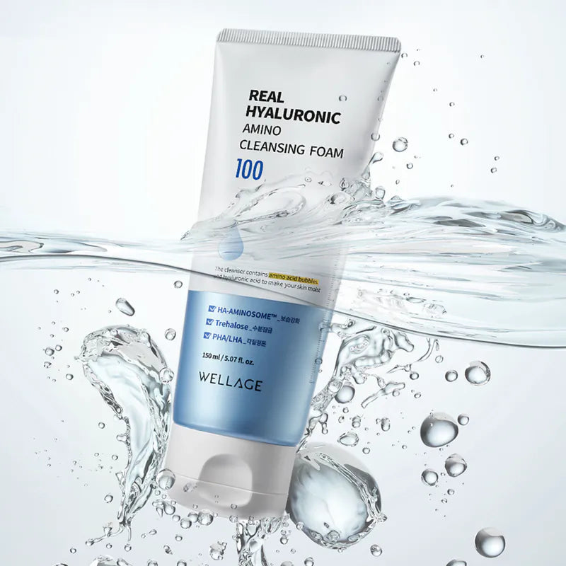 WELLAGE  Real Hyaluronic Amino Cleansing Foam 150ml
