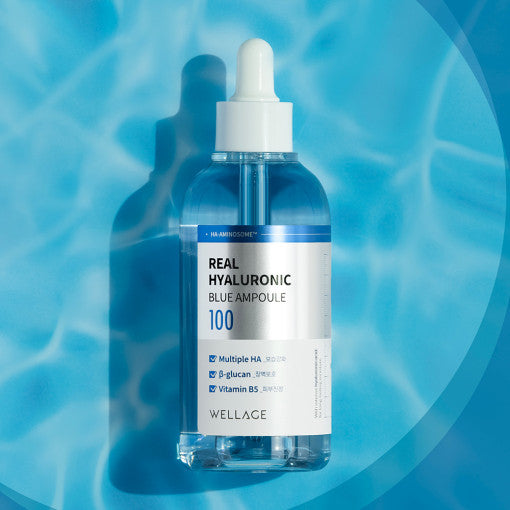 WELLAGE Real Hyaluronic Blue Ampoule 100ml en stock sur Ma Petite Corée