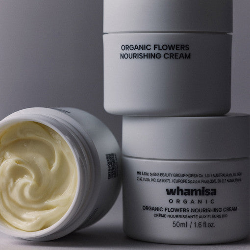WHAMISA Organic Flowers Nourishing Cream 50ml disponible sur Ma petite Coree, ton Eshop 100% K-beauty en direct de Seoul