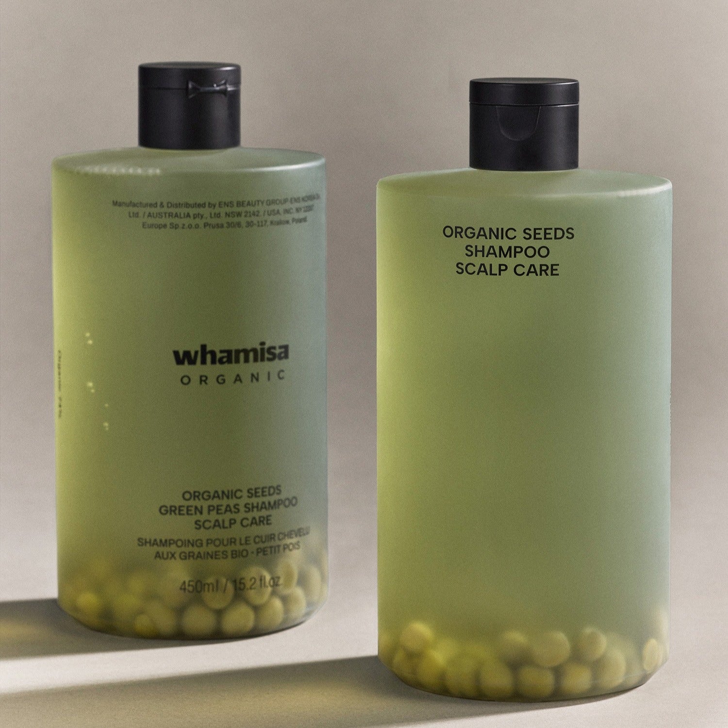 WHAMISA Organic Pea Fermented Shampoo For Scalp Care 450ml