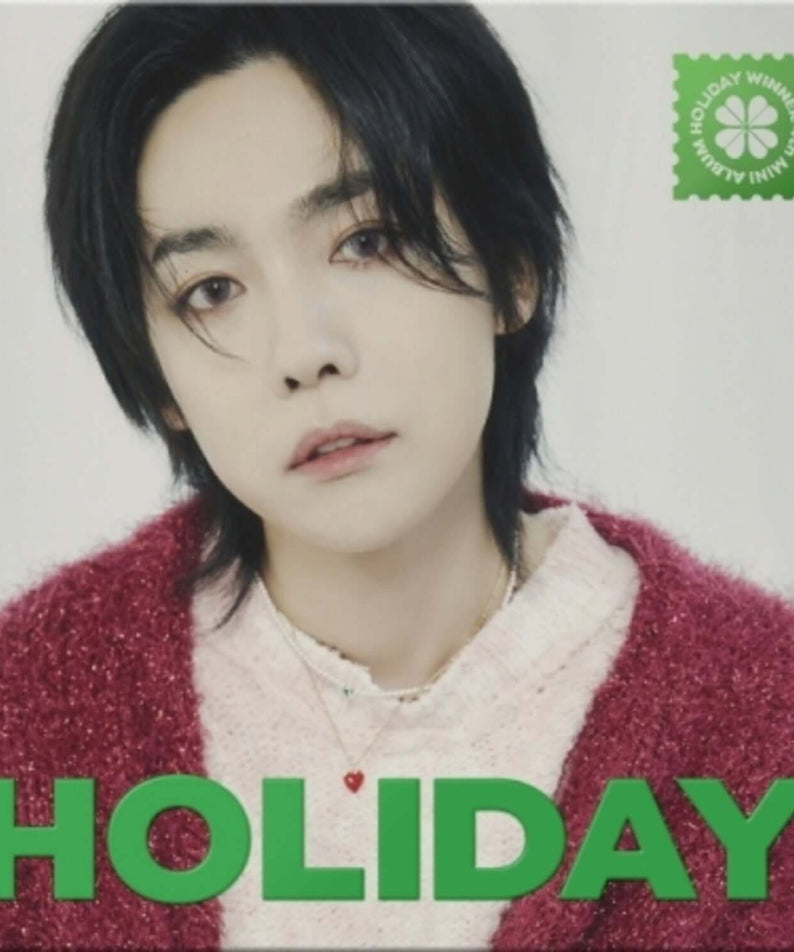 WINNER - 4th MINI ALBUM [HOLIDAY] (DIGIPACK ver.) JINU ver. - Album Kpop : portrait JINU, thème fête, couverture Holiday.