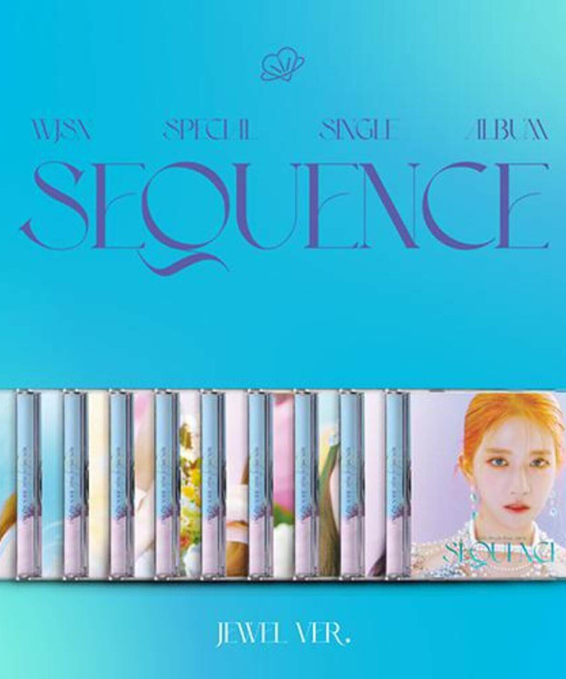 WJSN - [Sequence] (Jewel Ver.)(Limited)(10 1 RANDOM) - Album Kpop : visuel bleu, coffret Jewel Ver. et photo membre