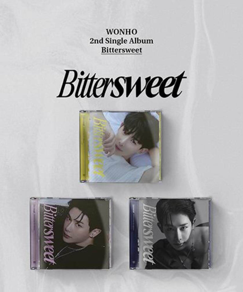 WONHO - 2nd [Bittersweet] (Jewel Ver.)(3 Random 1) - Album Kpop : pochettes sur fond clair, visuel “Bittersweet”.