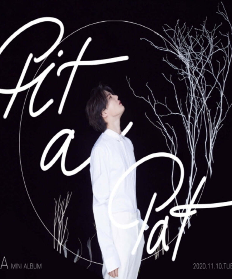 XIA - 2nd Album [Pit A Pat] - Album Kpop : couverture avec “Pit a Pat”, XIA en tenue blanche sur fond sombre