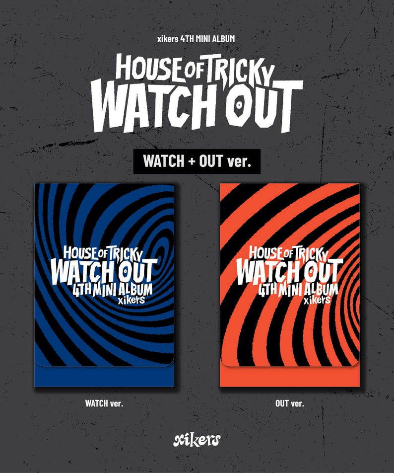 XIKERS - 4TH MINI ALBUM [HOUSE OF TRICKY : WATCH OUT] (WATCH ver. + OUT ver.) PLVE ver. (Set of 2) Kpop, coffret.