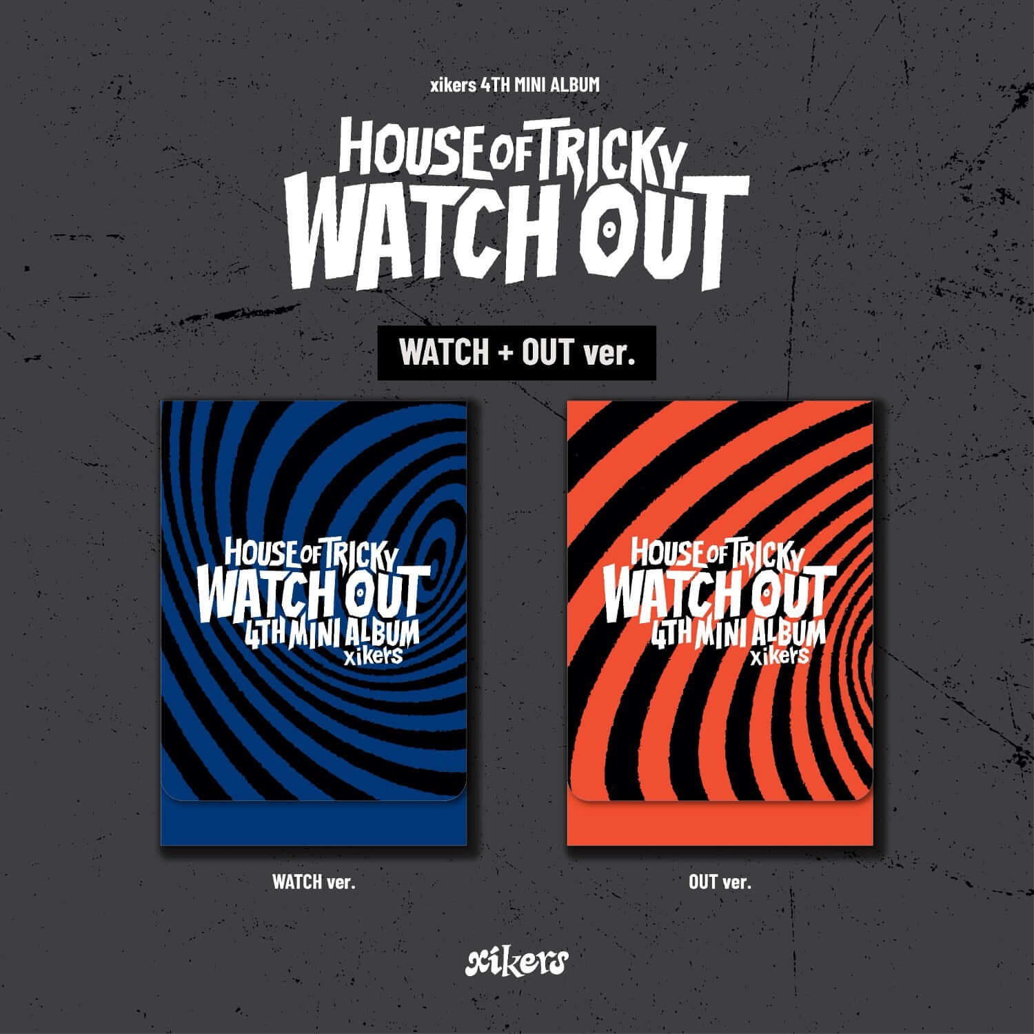 XIKERS - 4TH MINI ALBUM [HOUSE OF TRICKY : WATCH OUT] (WATCH ver. + OUT ver.) PLVE ver. (Set of 2) Kpop, coffret.