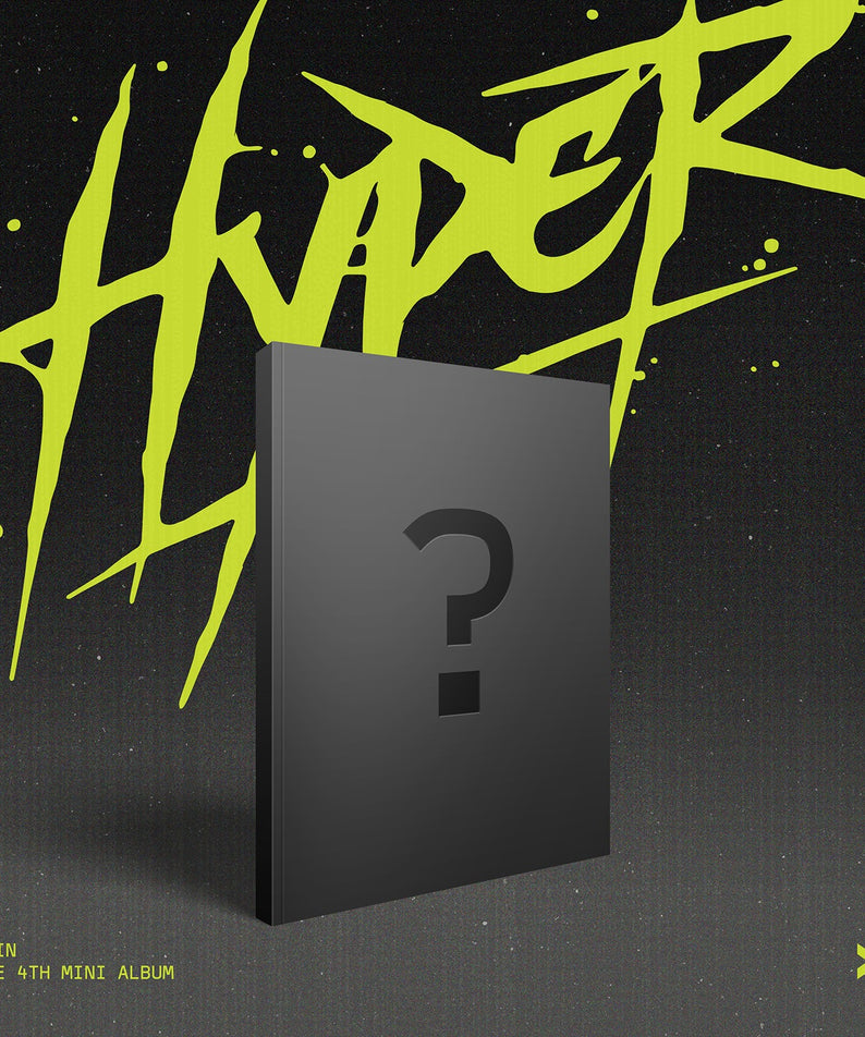 X:IN - [Hyper] - Album Kpop de X:IN, jaquette graphique néon verte sur fond sombre, pack CD