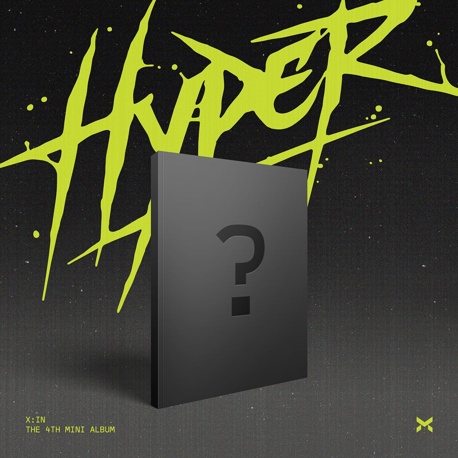 X:IN - [Hyper] - Album Kpop de X:IN, jaquette graphique néon verte sur fond sombre, pack CD