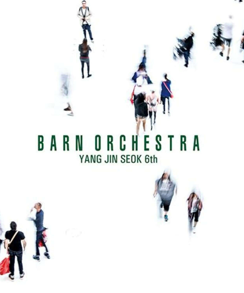 YANG JINSEOK - 6th Album [BARN ORCHESTRA] - Album Kpop, visuel concept avec silhouettes dans l’espace, texte "BARN ORCHESTRA"
