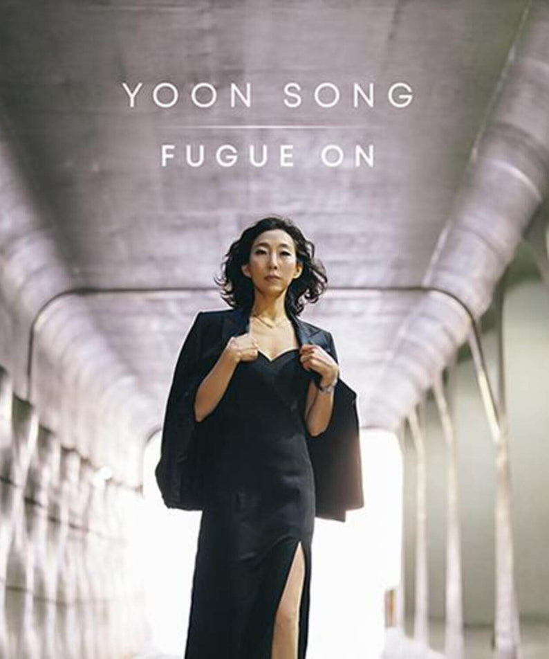 YOON SONG - [Fugue On] - Album Kpop de YOON SONG : pochette, femme en robe noire sous arche lumineuse