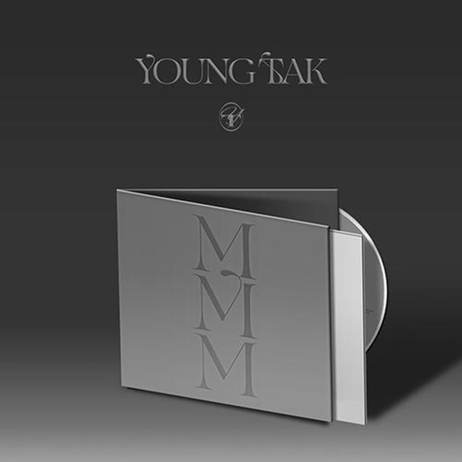 YOUNG TAK - [MMM] (DIGIPACK VER) - Album Kpop : digipack noir et gris avec pochette “MMM”, visuel studio sombre