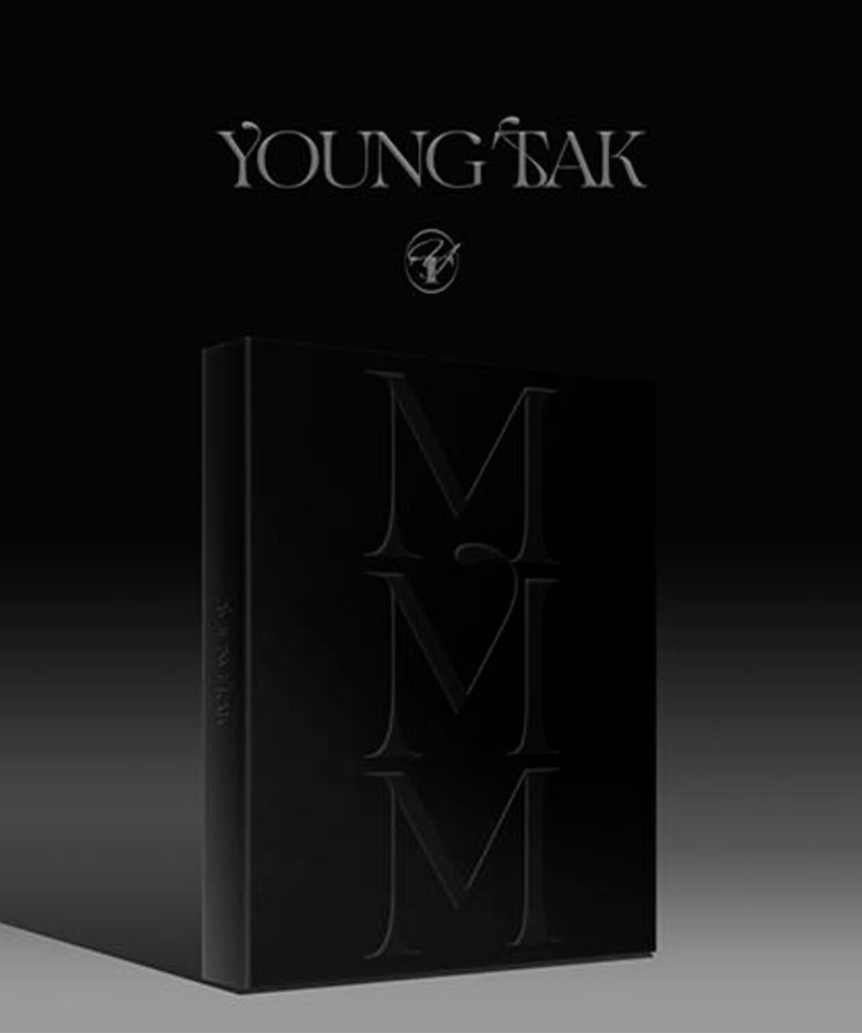 YOUNG TAK - [MMM] (Photo book DEEP VER.) - Album Kpop : photo book noir, design M, ambiance sombre, marque YOUNG TAK.