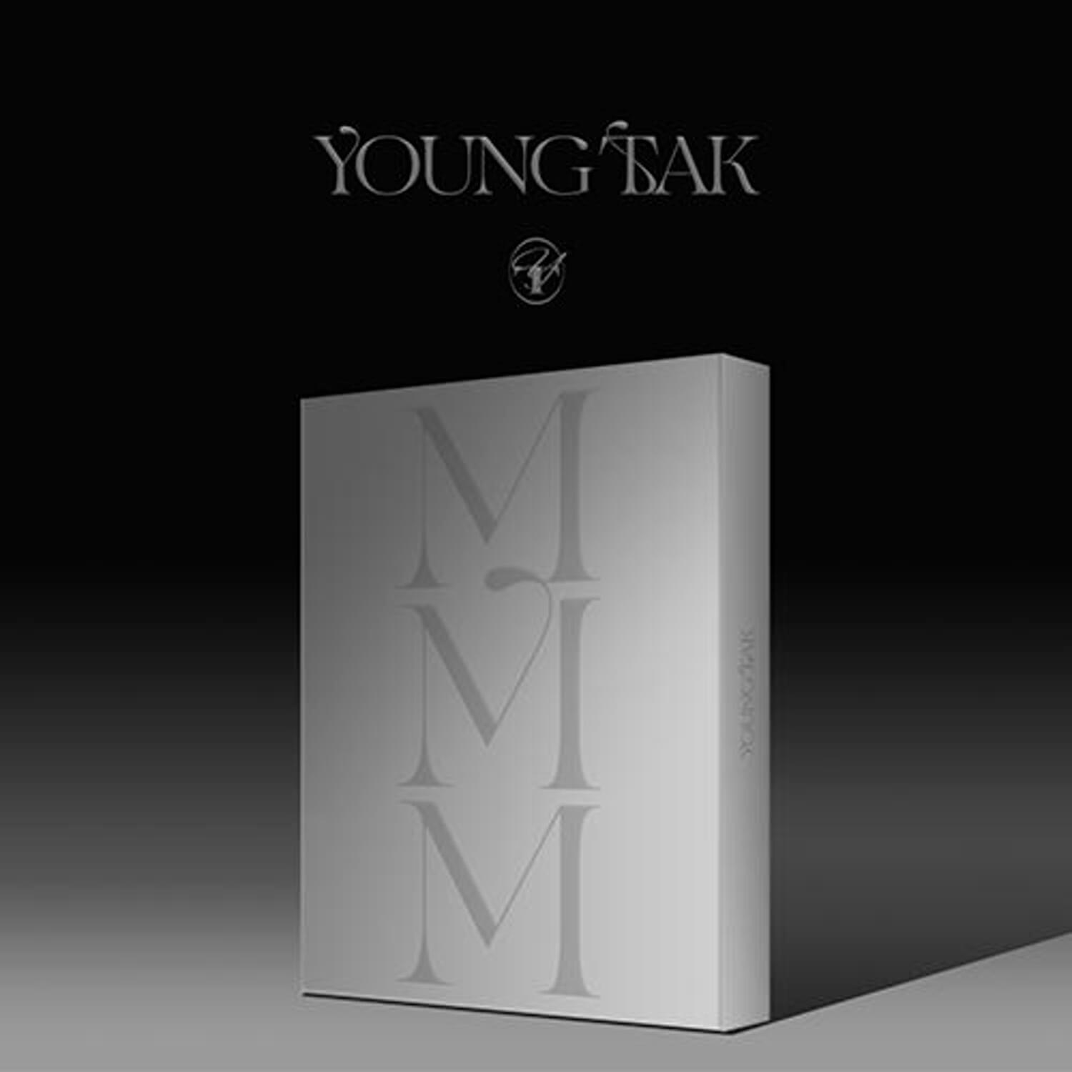 YOUNG TAK - [MMM] (Photo book MILD VER.) - Album Kpop : boîte photo book minimaliste sur fond noir, style visuel doux.