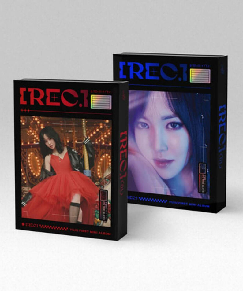 YUJU - [REC.] (SET) - Album Kpop : set double, boîtiers photo style REC, YUJU, fond blanc, collection