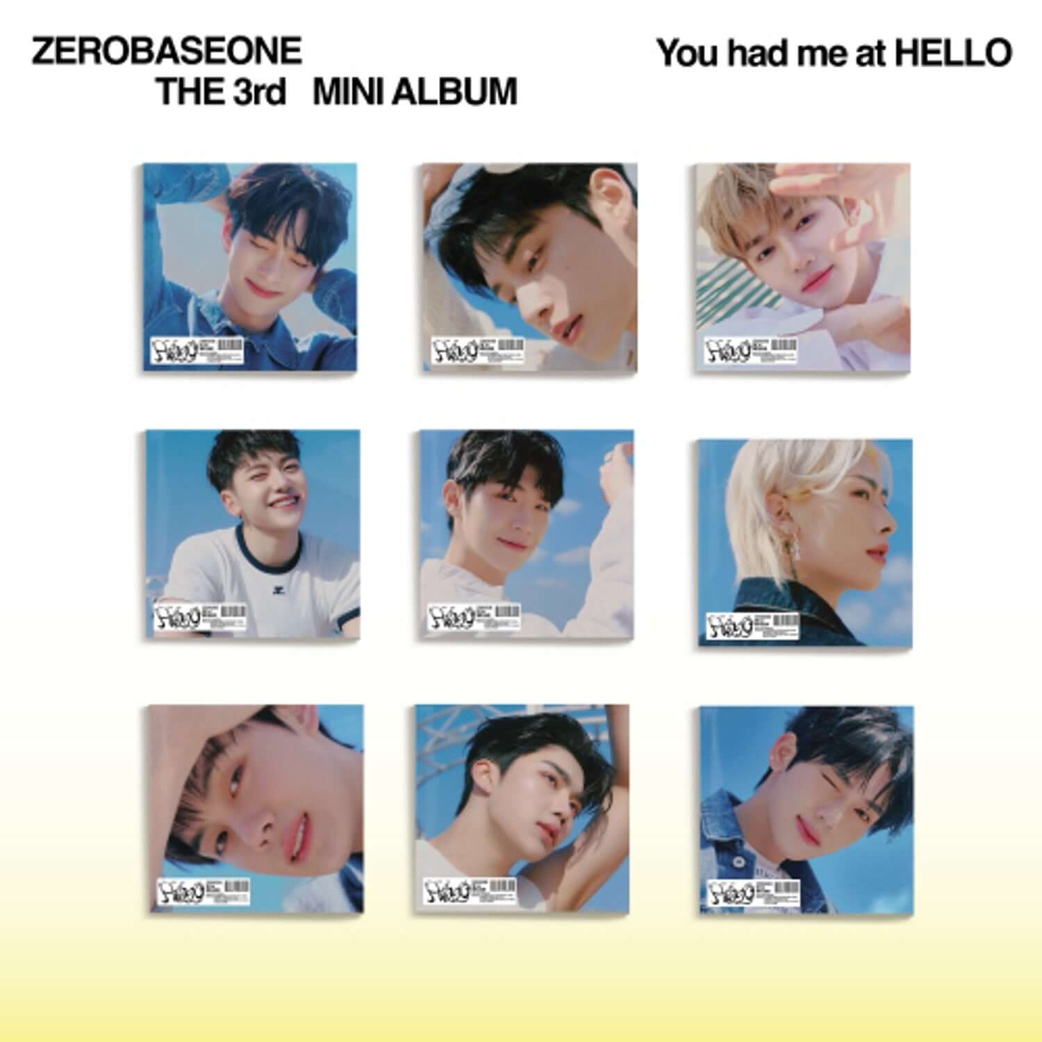 ZEROBASEONE - 3rd Album [You had me at HELLO] (Digipack ver.) (Random) - Album Kpop : photos du digipack aléatoire
