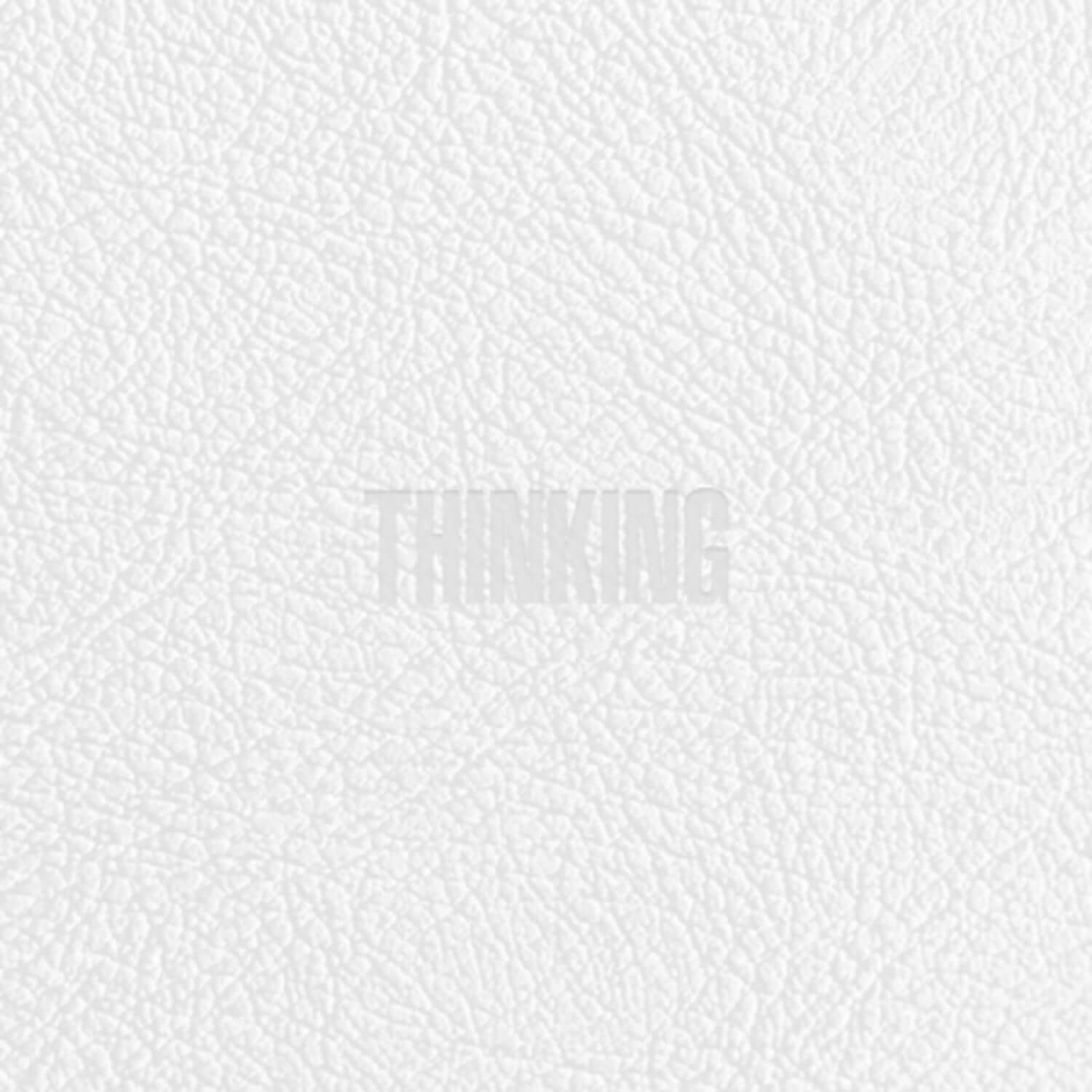ZICO - (1st Album) [THINKING] - Album Kpop sur fond blanc texturé, couverture minimaliste de la marque ZICO.