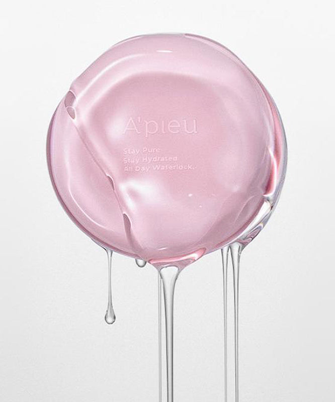 Coussin A'PIEU Waterlock Comfort Veil Cushion 15g avec texture hydratante en gros plan, image esthétique et soignée.