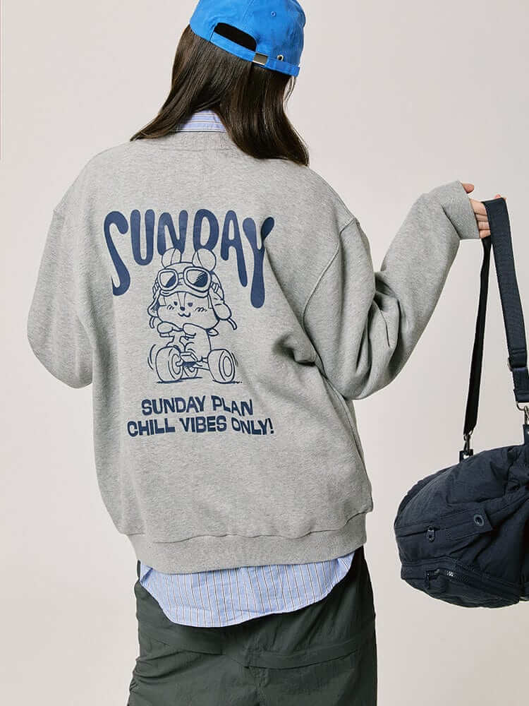BT21 MANG BASIC SWEATSHIRT 2024 F/W (GRAY)