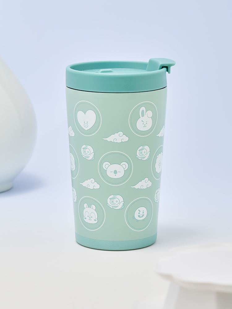 BT21 Tumbler à Bouchon Rabattable K-HANGARI (420ML)