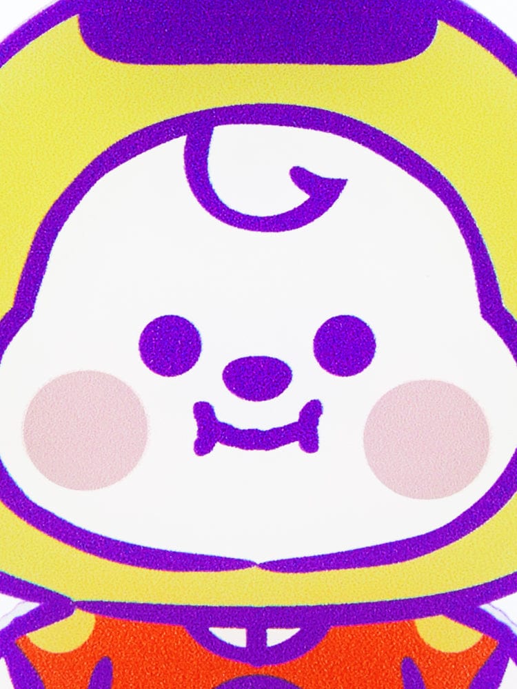 BT21 CHIMMY BABY MINI ACRYLIC STAND K-EDITION ver.2, mini figurine papeterie LINE FRIENDS, design adorable sur fond coloré