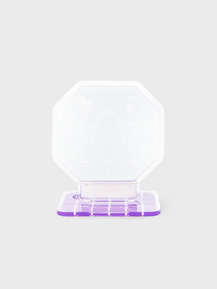 BT21 CHIMMY BABY ACRYLIC STAND K-EDITION ver.2 : présentoir acrylique officiel LINE FRIENDS, décor mignon violet, bureau/école