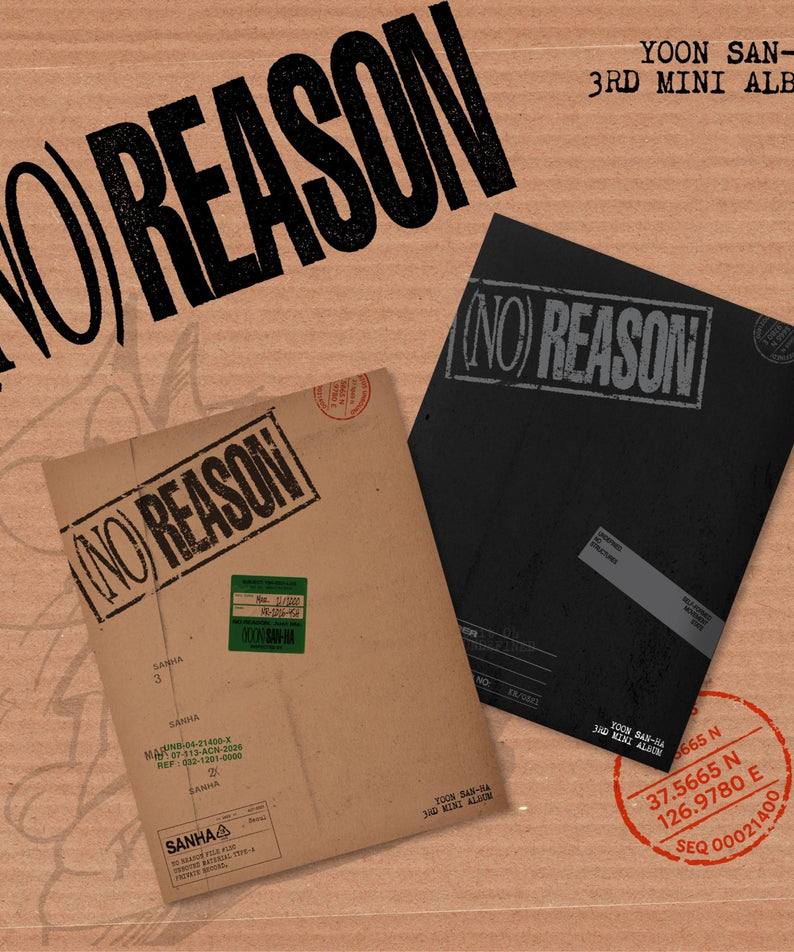 YOON SANHA - 3RD MINI ALBUM [NO REASON] (UNDEFINED VER. / UNBOUND VER.) (Random 1 of 2) - Album Kpop Ma Petite Corée