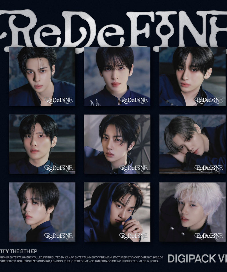 CRAVITY - CRAVITY THE 8TH EP [ReDeFINE] (DIGIPACK VER.) (Limited) (Random 1 of 9) - Album Kpop Ma Petite Corée