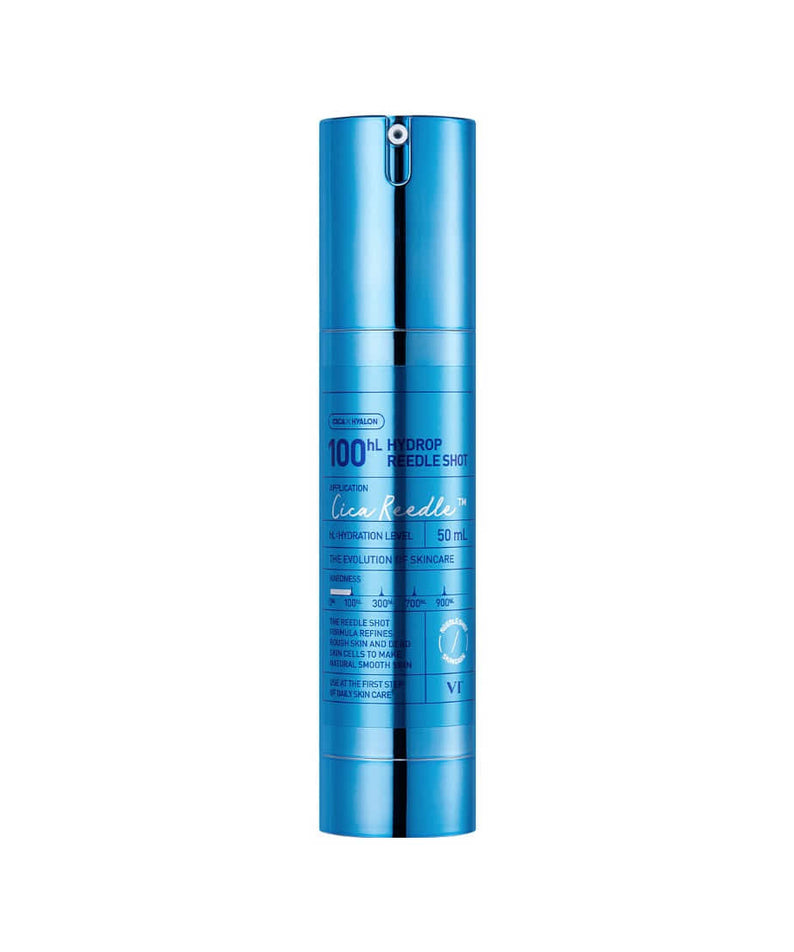 VT COSMETICS Hydrop Reedle Shot®, soin hydratant en flacon bleu, beauté peau