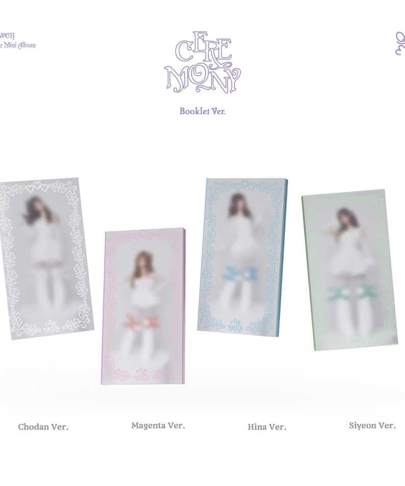 QWER - QWER - 4th Mini Ablum [CEREMONY] (Booklet Ver.) (Random 1 of 4) - Album Kpop Ma Petite Corée
