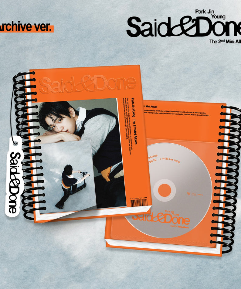 PARK JINYOUNG - 2nd Mini Album [Said & Done] (Archive ver.) - Album Kpop Ma Petite Corée