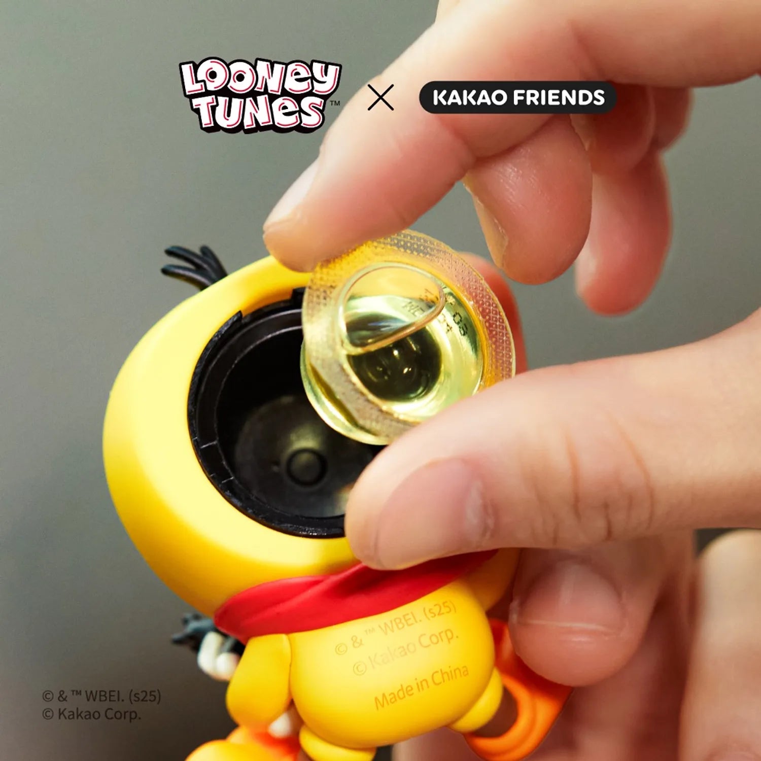 KAKAO FRIENDS  Looney Tunes X Friends Tweety Car Air Freshener & Figure Set Baby Chunsik