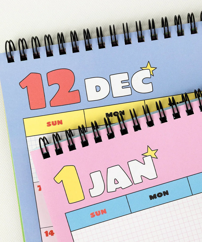 KAKAO FRIENDS  2026 A4 size desk calendar Chunsik