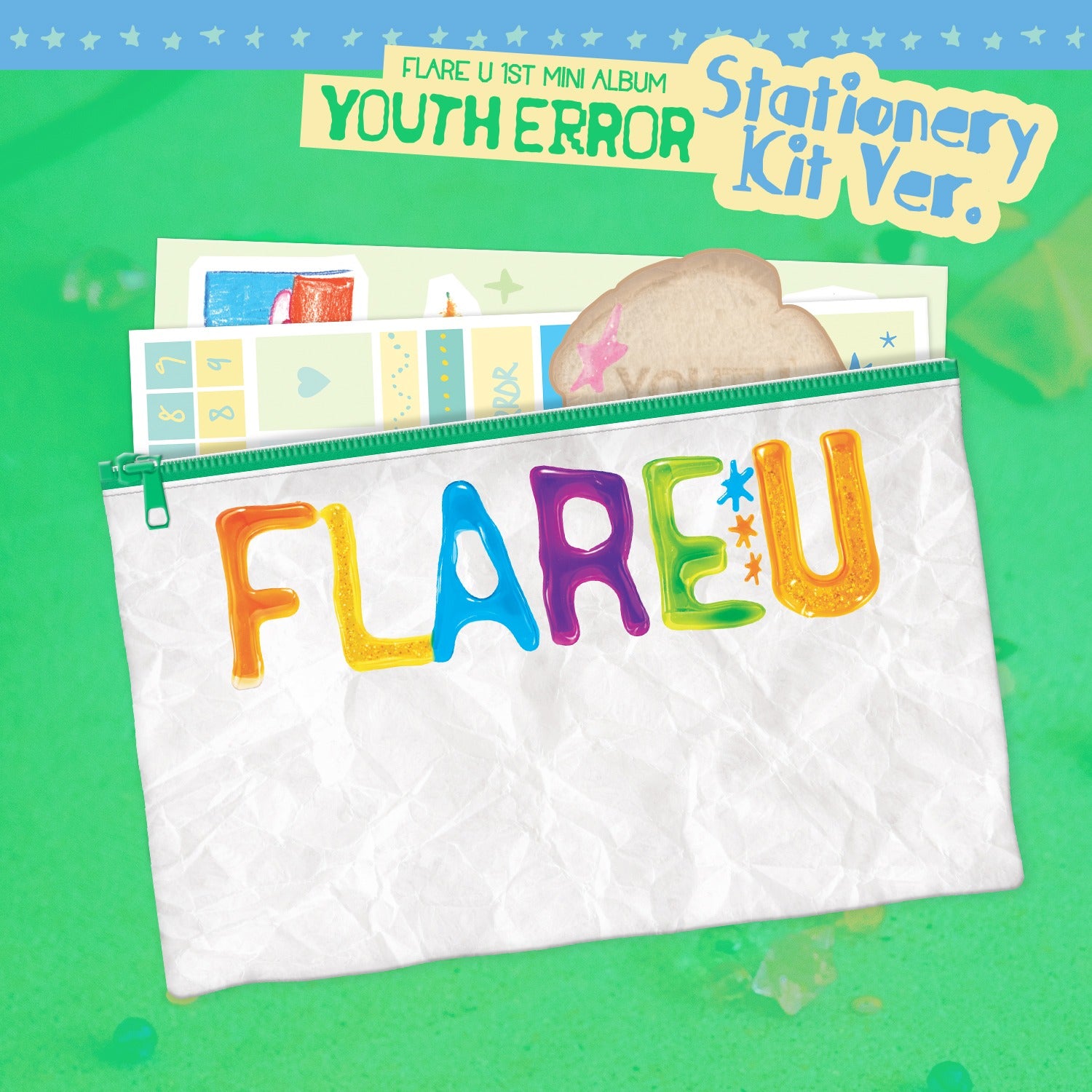 FLARE U - 1st Mini Album [YOUTH ERROR] (Stationery Kit Ver.) - Album Kpop Ma Petite Corée