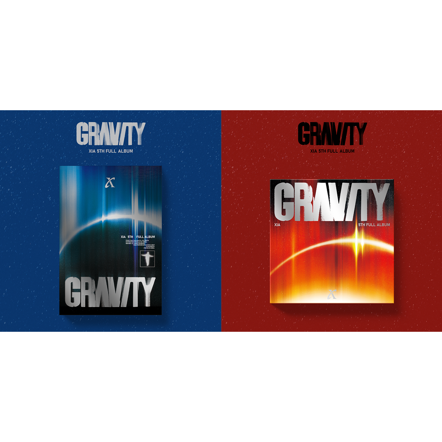XIA - 5th FULL ALBUM [GRAVITY] Cosmic Ver. + Orbit Ver. (Set of 2) - Album Kpop Ma Petite Corée