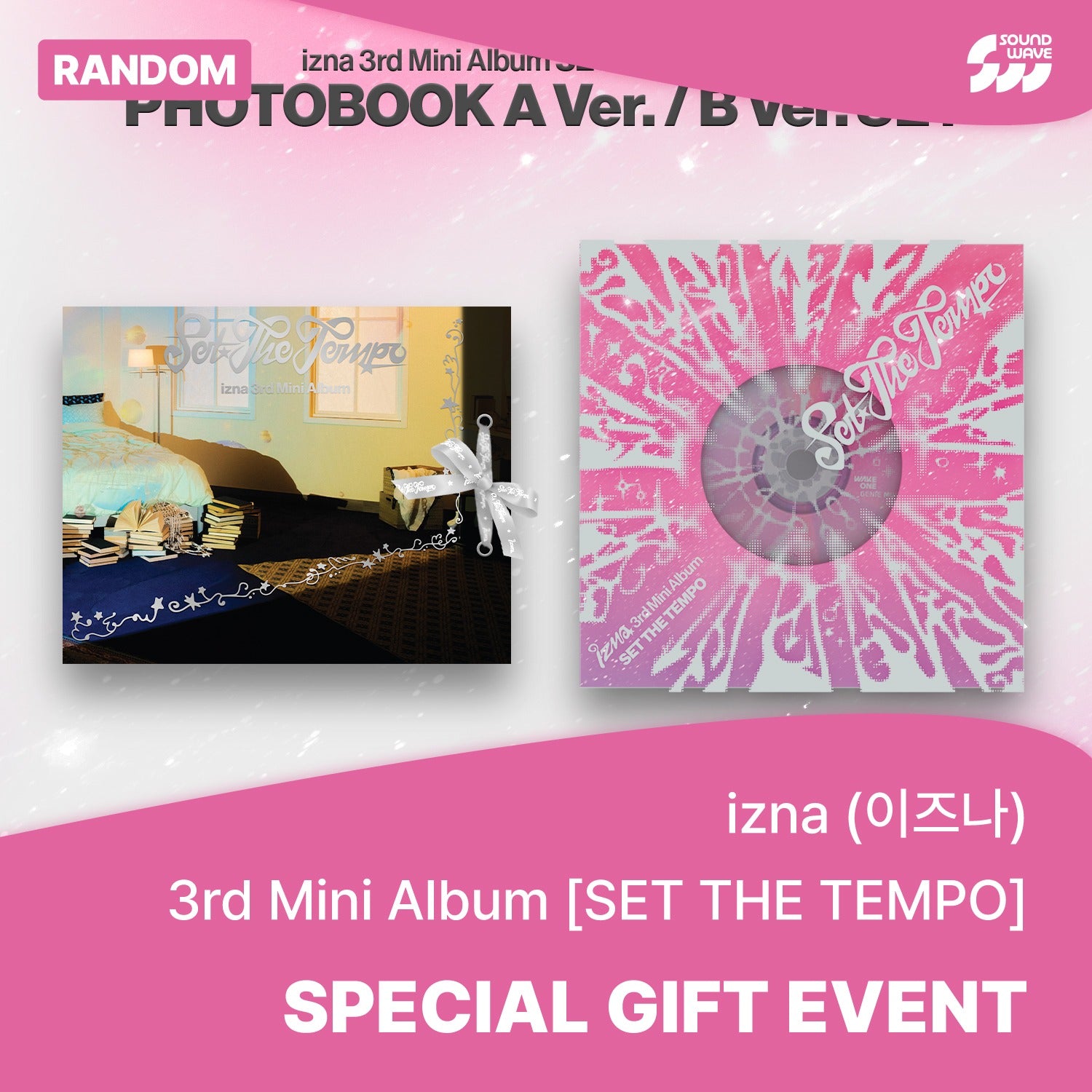 izna - [SET THE TEMPO] (PHOTOBOOK A Ver. / PHOTOBOOK B Ver.) (Random) - Album Kpop Ma Petite Corée