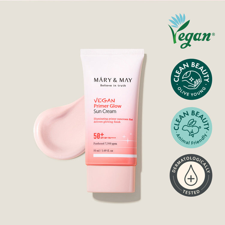 MARY & MAY Vegan Primer Glow Sun Cream SPF 50+ 50ml