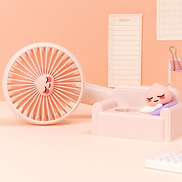 KAKAO FRIENDS Relaxing Handy Fan - Apeach en stock sur Ma Petite Corée